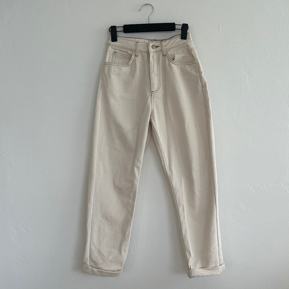 Reclaimed Vintage The '91 Mom Jean in Ecru Wash